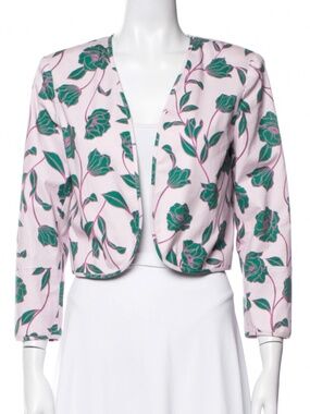 FAVORITE DAUGHTER Willow Bolero Blazer Suit Jacket Pink Floral Women’s Small